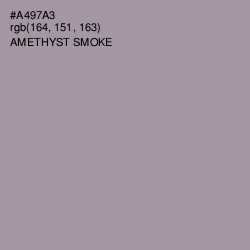 #A497A3 - Amethyst Smoke Color Image